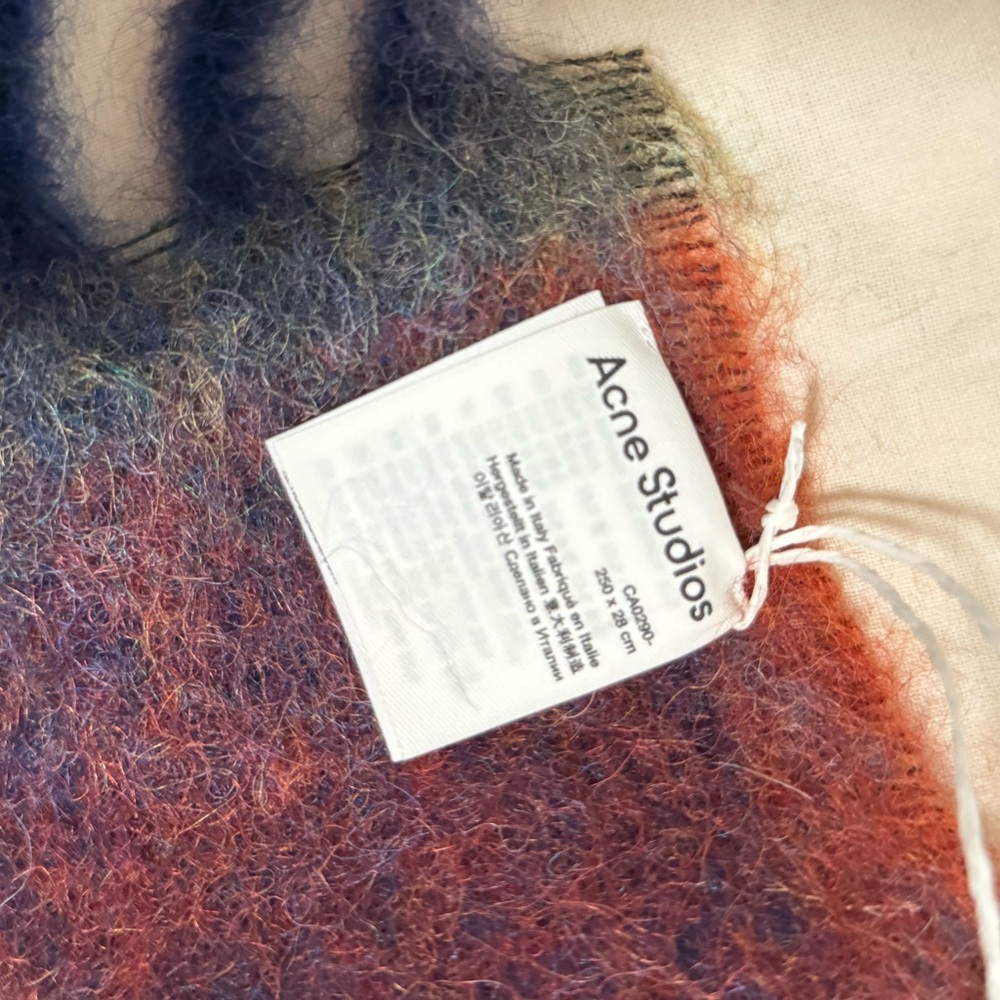 Acne Studios Multicolor Wool Scarf - Picture 2 of 2